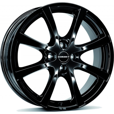 Borbet LV4 R14 W5.5 PCD4x100 ET43 DIA64.1 Black Glossy