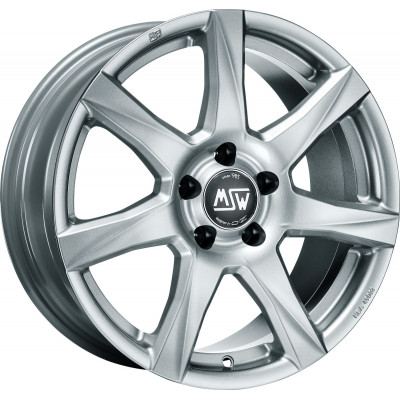 MSW 77 R14 W5 PCD4x100 ET45 DIA63.4 Silver