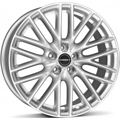 Borbet BS5 R17 W7.5 PCD5x112 ET35 DIA72.5 Silver