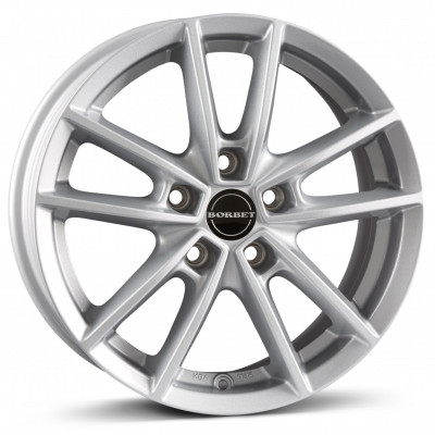 Borbet W R15 W6 PCD5x112 ET43 DIA66.6 Silver