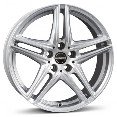 Borbet XR R16 W7.5 PCD5x112 ET40 DIA66.6 Silver