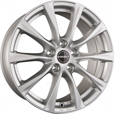 Borbet RE R16 W7 PCD5x105 ET38 DIA56.6 Silver