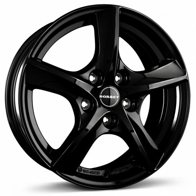 Borbet TL R16 W6.5 PCD5x112 ET46 DIA57.1 Black Glossy