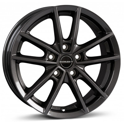 Borbet W R16 W6.5 PCD5x114.3 ET50 DIA72.5 Mistral Anthracite Glossy