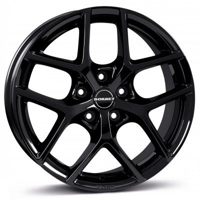 Borbet Y R16 W7 PCD5x114.3 ET48 DIA72.5 Black Glossy