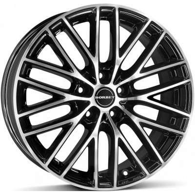 Borbet BS5 R16 W7 PCD5x114.3 ET50 DIA72.5 Black Polished