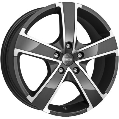 Momo Win Pro Evo R16 W6.5 PCD5x115 ET38 DIA70.2 Glossy Anthracite Diamond Cut