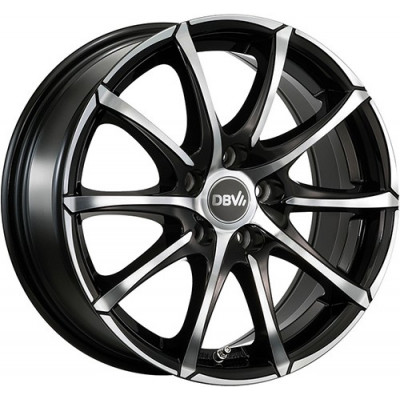 DBV Tropez R16 W6.5 PCD5x108 ET44 DIA74.1 Black Front Polished