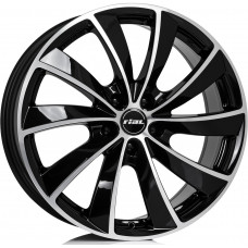 Rial Lugano R16 W6.5 PCD5x100 ET47 DIA57.1 Black Polished Front