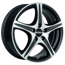 Ronal R56 R16 W6.5 PCD4x100 ET50 DIA68.1 Matt Black Polished