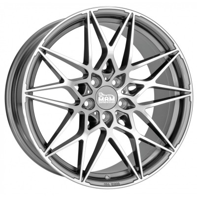 Mam B2 R18 W8 PCD5x112 ET30 DIA72.6 Palladium Front Polished