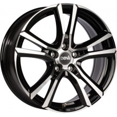 DBV Andorra R17 W7.5 PCD5x114.3 ET45 DIA74.1 Black Front Polished