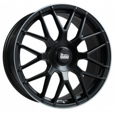 Mam GT.1 R18 W8 PCD5x100 ET45 DIA66.6 Matt Black Lip Polished