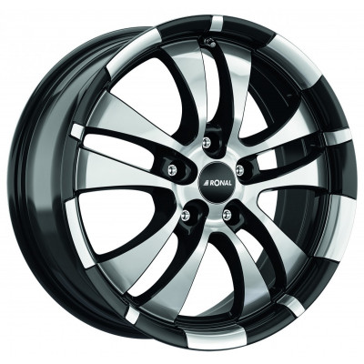 Ronal R59 R16 W7 PCD5x100 ET38 DIA68.1 Jetblack Polished