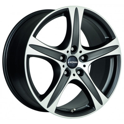 Ronal R55 Suv R17 W7.5 PCD5x112 ET55 DIA66.6 Matt Black Polished