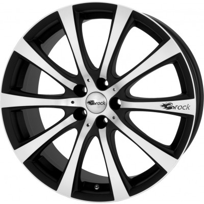 Brock B21 R16 W7 PCD5x114.3 ET38 DIA72.6 Black Matt Polished