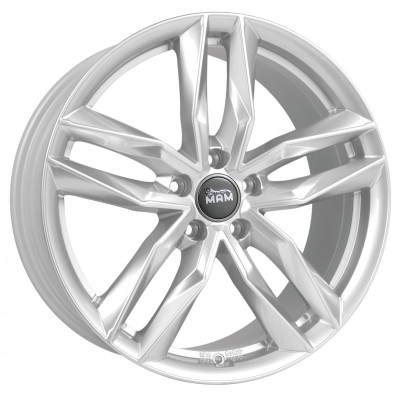 Mam RS3 R18 W8 PCD5x112 ET30 DIA66.6 Silver Painted