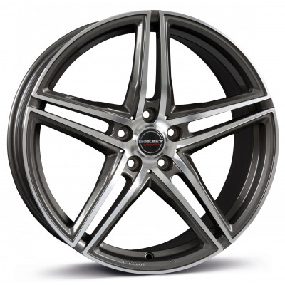 Borbet XRT R17 W8 PCD5x100 ET38 DIA64.1 Graphite Polished