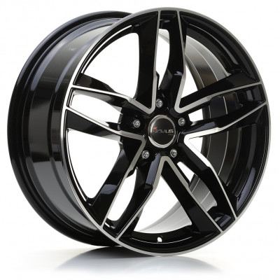 Avus Racing AF16 R17 W7.5 PCD5x112 ET29 DIA66.6 Black Polished