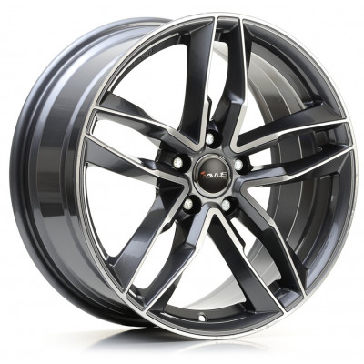 Avus Racing AF16 R17 W7.5 PCD5x100 ET36 DIA57.1 Matt Anthracite Polished