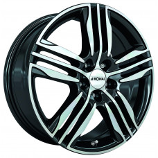 Ronal R57 R17 W7.5 PCD5x114.3 ET50 DIA82.1 Black Polished