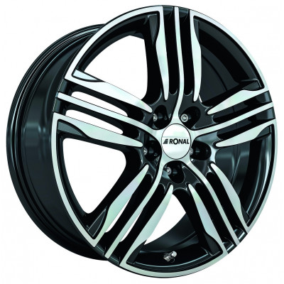 Ronal R57 R17 W7.5 PCD5x114.3 ET50 DIA82.1 Black Polished