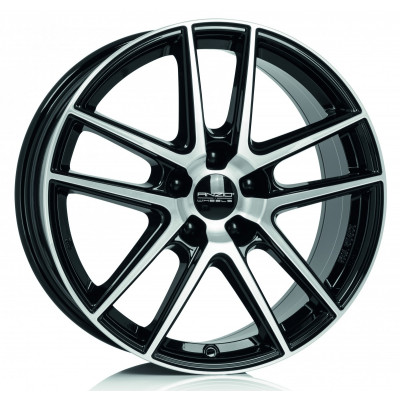 Anzio Split R18 W8 PCD5x112 ET35 DIA70.1 Black Polished