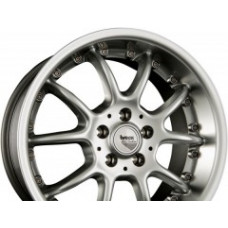 Brock B6 R17 W10 PCD5x100 ET20 DIA63.4 Silver