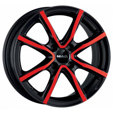 Mak Milano 4 R15 W5.5 PCD4x100 ET42 DIA60.1 Black & Red