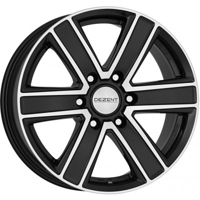 Dezent TJ R16 W7 PCD6x114.3 ET45 DIA66.1 Black Polished Front