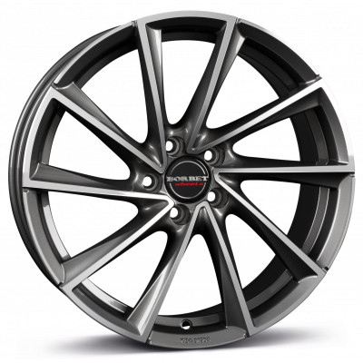 Borbet VTX R18 W8 PCD5x108 ET45 DIA72.5 Graphite Polished