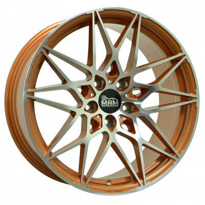 Mam B2 R19 W8.5 PCD5x112 ET45 DIA72.6 Orange Front Polished