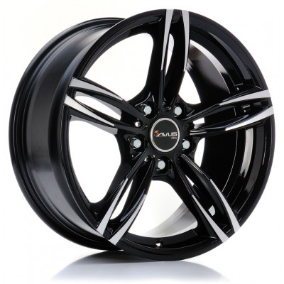 Avus Racing AC-MB3 R17 W7.5 PCD5x120 ET37 DIA72.6 Black Polished