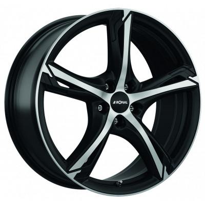 Ronal R62 R17 W7.5 PCD5x112 ET52 DIA76.1 Jetblack Matt Polished