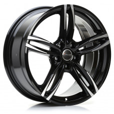 Avus Racing AF15 R18 W8 PCD5x112 ET30 DIA66.6 Black Polished