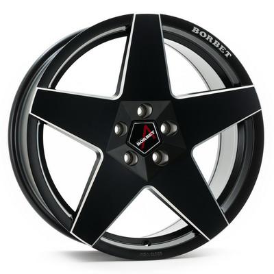 Borbet A R18 W8 PCD5x114.3 ET45 DIA72.5 Black Matt