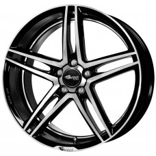 Brock B33 R17 W8 PCD5x114.3 ET38 DIA72.6 Black Gloss Polished