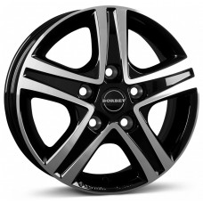 Borbet CWD R16 W6 PCD5x118 ET68 DIA71.1 Black Glossy Polished