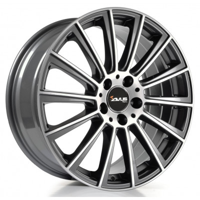 Avus Racing AC-M07 R19 W8.5 PCD5x112 ET45 DIA66.6 Anthracite Polished