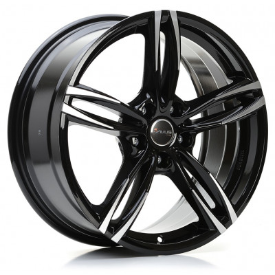 Avus Racing AF15 R19 W8.5 PCD5x112 ET30 DIA66.6 Black Polished