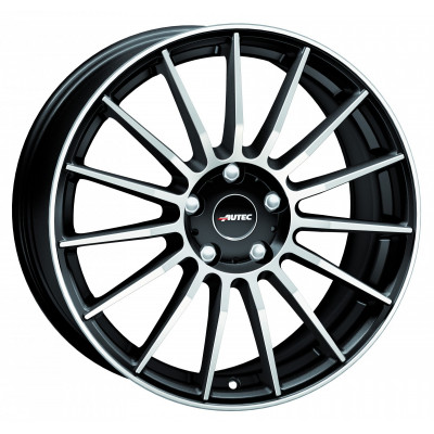 Autec Lamera (L) R18 W8 PCD5x108 ET45 DIA70.1 Black Matt Polished