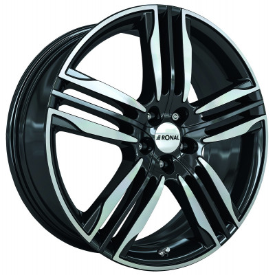 Ronal R58 R20 W8 PCD5x105 ET40 DIA56.6 Black Polished