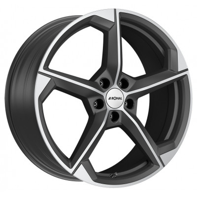 Ronal R66 R20 W8.5 PCD5x114.3 ET50 DIA82.1 Orbit Grey Matt Front Polished