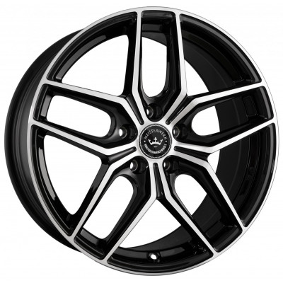 Meisterwerk Wheels MW02 R19 W8.5 PCD5x120 ET35 DIA72.6 Black Polished