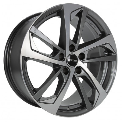 GMP Italia Katana R18 W8 PCD5x108 ET45 DIA63.4 Anthracite Diamond