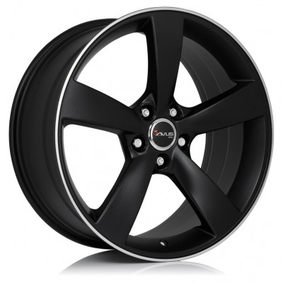 Avus Racing AF10 R19 W9.5 PCD5x112 ET20 DIA66.6 Matt Black Polished