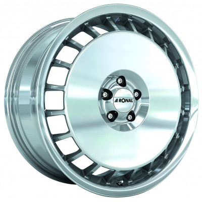 Ronal R50 Aero R16 W7.5 PCD4x100 ET38 DIA68.1 Silver Polished