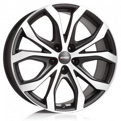 Alutec W10X R19 W8.5 PCD5x120 ET45 DIA65.1 Racing Black Front Polished