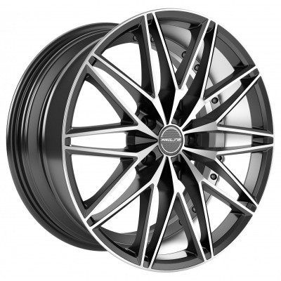 ProLine Wheels PXE R18 W8 PCD5x114.3 ET40 DIA74.1 Black Matt Polished