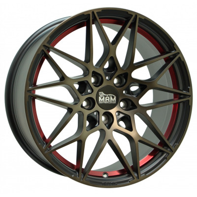 Mam B2 R19 W8.5 PCD5x112 ET45 DIA72.6 Bronze Red Inside